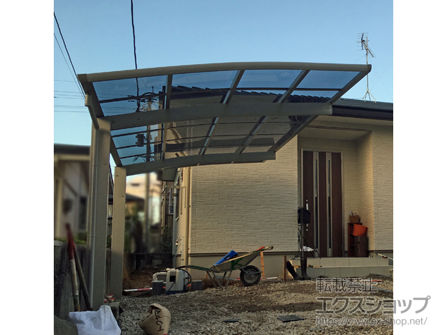 長崎県諫早市ののカーポート プレシオスポート 積雪〜20cm対応 施工例