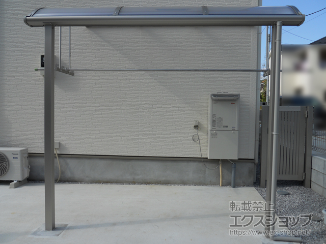 東京都八王子市ののテラス屋根 プレシオステラスII R型 テラスタイプ 単体 積雪〜20cm対応 施工例