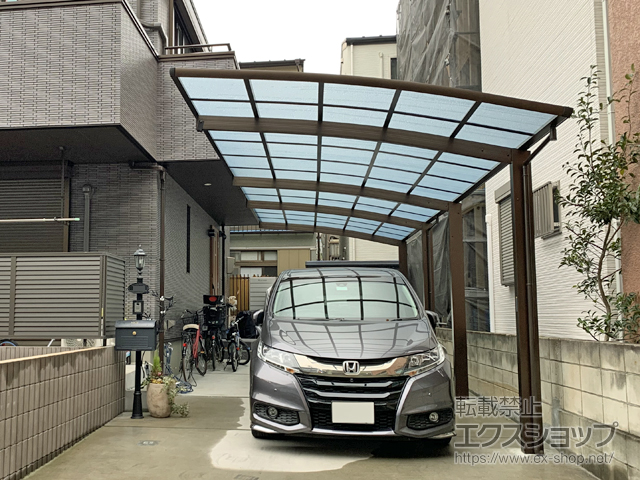 東京都北区ののカーポート レイナポートグラン 縦連棟　積雪〜20cm対応 施工例