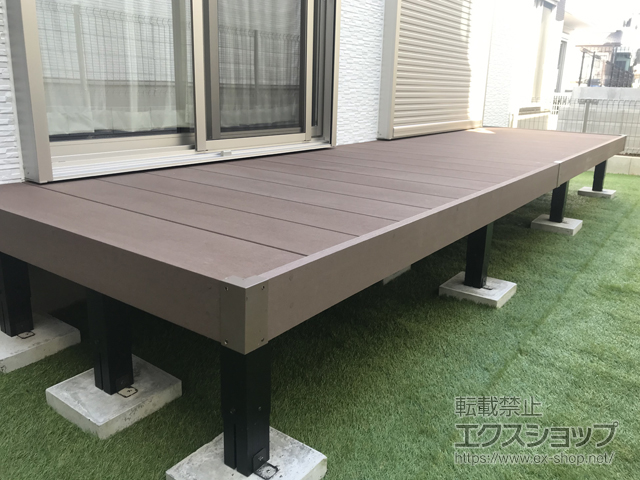 埼玉県越谷市ののウッドデッキ リウッドデッキ 200 施工例