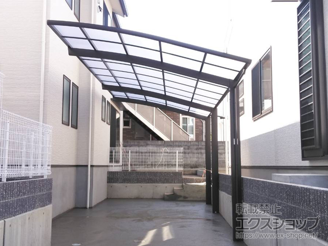 広島県広島市ののカーポート ネスカR (ラウンドスタイル) 延長 積雪〜20cm対応 施工例