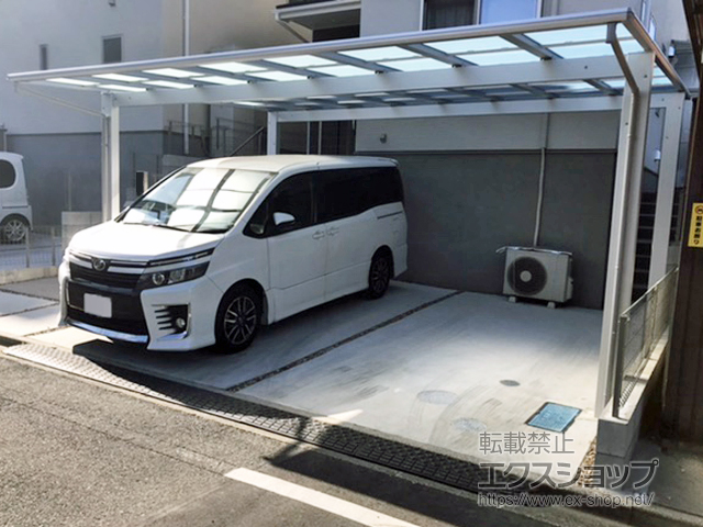 愛知県東海市ののカーポート エフルージュ ツイン 積雪〜20cm対応 施工例
