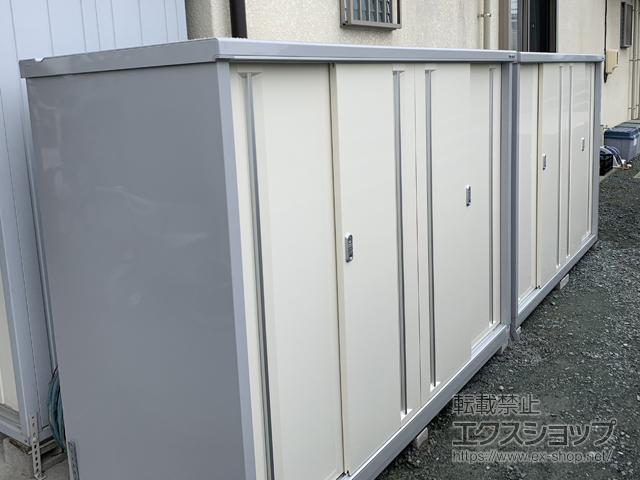 静岡県浜松市のの物置・屋外倉庫 シンプリー 一般型 2160×905×1603 MJX-219D-FW 施工例