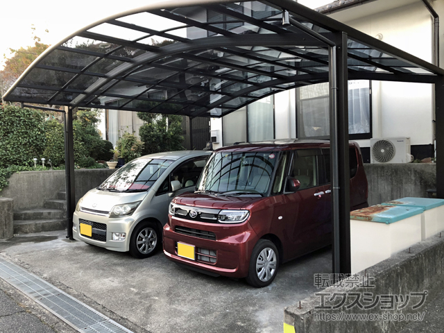 岡山県浅口市ののカーポート レイナツインポートグラン　積雪〜20cm対応 施工例