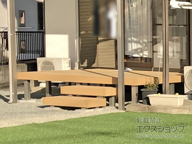 静岡県富士宮市ののウッドデッキ リウッドデッキ 200 施工例