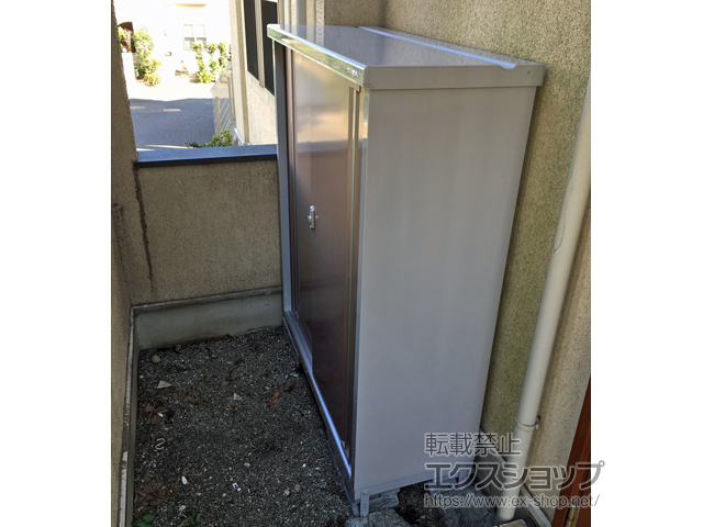 神奈川県横浜市のの物置・屋外倉庫 シンプリー 一般型 1320×515×1603 MJX-135D-P-AR 施工例