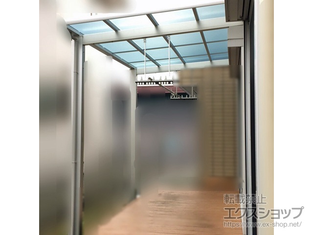 静岡県富士市ののテラス屋根 レボリューD テラスタイプ 単体 積雪〜20cm対応 施工例