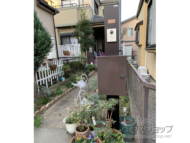 埼玉県加須市のの機能門柱・ポスト シンプレオ ポストユニット 1型 #05 施工例