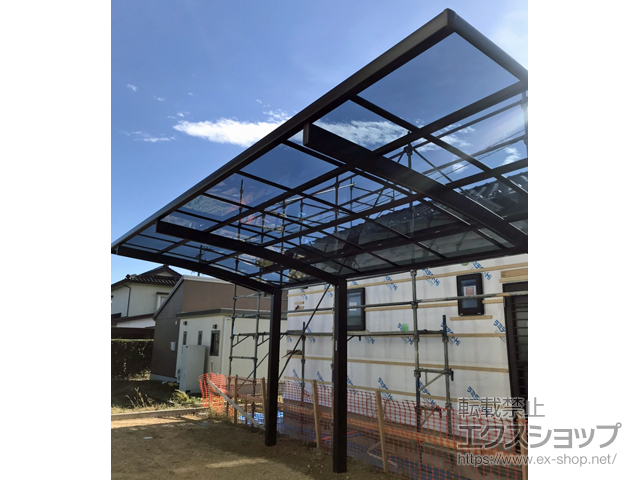 長野県伊那市ののカーポート レイナポートグラン 延長　積雪〜20cm対応 施工例