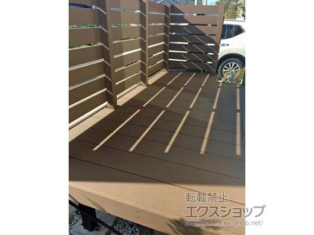 埼玉県三郷市ののウッドデッキ リウッドデッキ 200 施工例