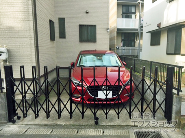 千葉県千葉市ののカーゲート トリップゲートII 2型 スタンダード ノンレール 片開き 35S 施工例