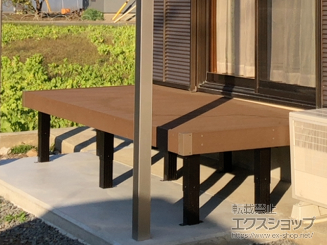 徳島県板野郡藍住町ののウッドデッキ マージウッドデッキ 施工例