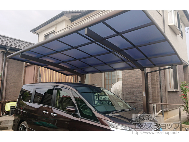 埼玉県春日部市ののカーポート プレシオスポート 積雪〜20cm対応 施工例