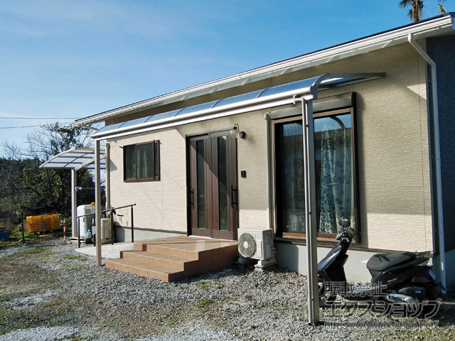 熊本県菊池郡大津町ののテラス屋根 ソラリア R型 テラスタイプ 単体 積雪〜20cm対応 施工例