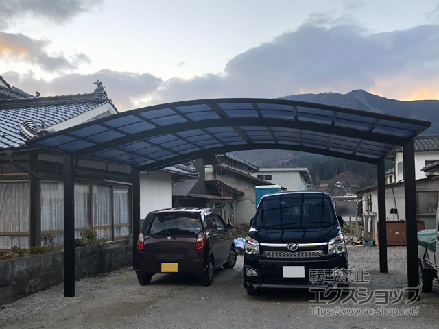 岡山県新見市ののカーポート レイナツインポートグラン　積雪〜20cm対応 施工例