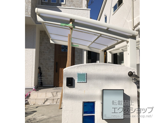 東京都昭島市ののサイクルポート・駐輪場 ネスカRミニ (ラウンドスタイル) 積雪〜20cm対応 施工例