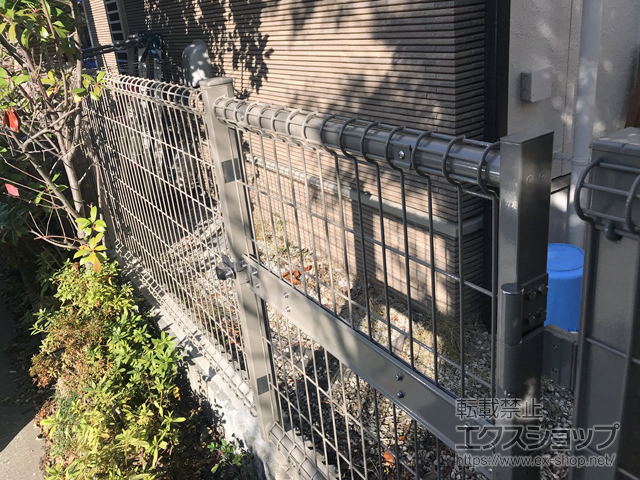 東京都八王子市のの門扉 ハイグリッド門扉N8型 片開き　柱使用 施工例