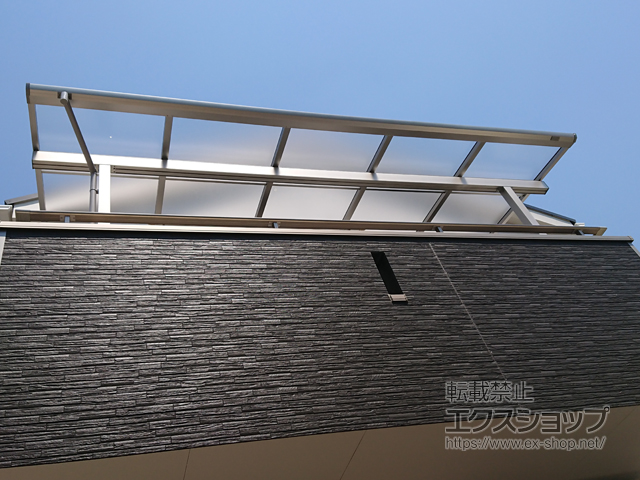愛知県清須市ののバルコニー・ベランダ屋根 ソラリア F型 屋根タイプ 単体 積雪〜20cm対応 施工例