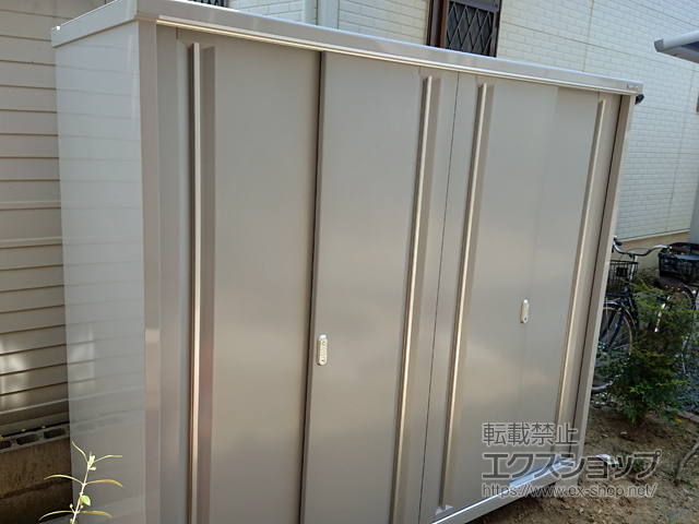 愛知県清須市のの物置・屋外倉庫 シンプリー 一般型 2160×905×1903 MJX-219E-P-FS 施工例