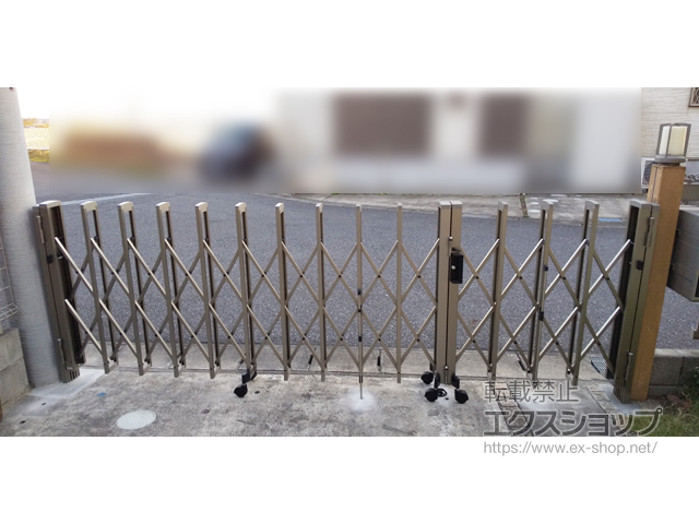 千葉県千葉市ののカーゲート トリップゲートII 2型 スタンダード ノンレール 片開き親子　39DO 施工例