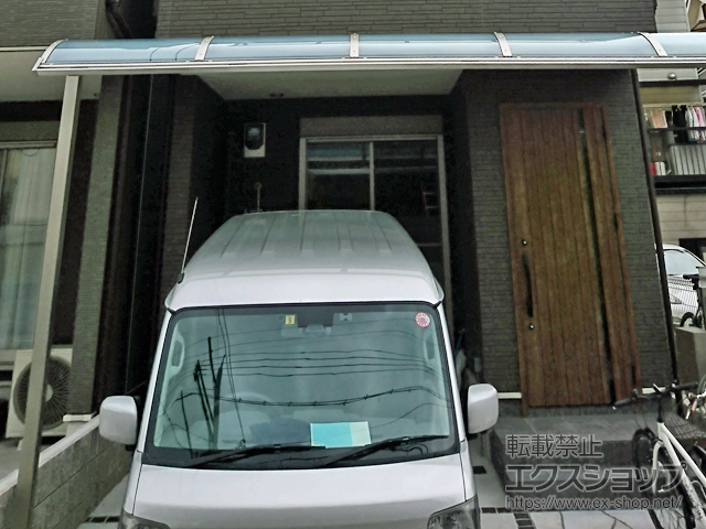 京都府京都市ののバルコニー・ベランダ屋根 ソラリア R型 屋根タイプ 単体 積雪〜20cm対応 施工例