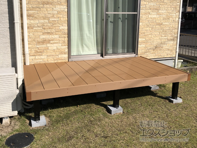 三重県津市ののウッドデッキ リウッドデッキ 200 施工例