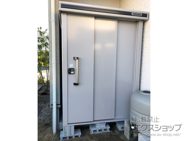 岡山県倉敷市のの物置・屋外倉庫 エルモ 一般型 1520×1170×2121（LMD-1511） LMD-1511-CB 施工例