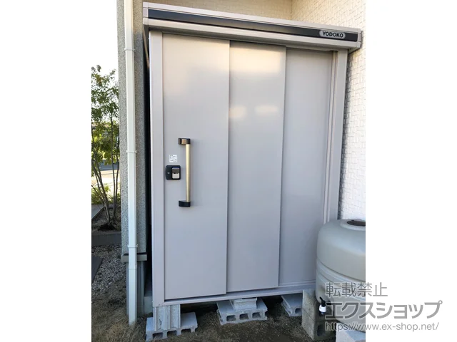 岡山県倉敷市のヨドコウの物置・収納・屋外倉庫 エルモ 一般型 1520×1170×2121（LMD-1511） LMD-1511-CB 施工例