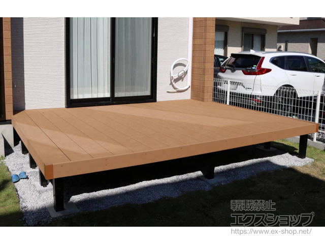 埼玉県三郷市ののウッドデッキ リウッドデッキ 200 施工例