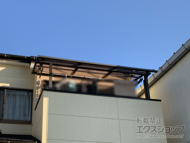 東京都足立区ののバルコニー・ベランダ屋根 スピーネ R型 屋根タイプ 単体 積雪〜20cm対応 施工例