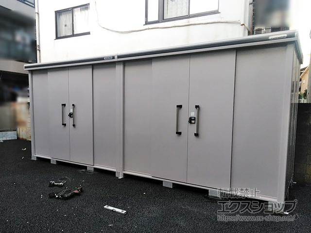 東京都中野区のの物置・屋外倉庫 エルモ 一般型 扉2ヶ所タイプ （LMD-5818HW） 施工例