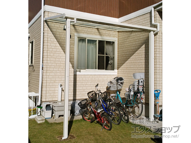 群馬県館林市ののテラス屋根 ソラリア F型 テラスタイプ 単体 積雪〜20cm対応 施工例