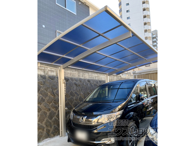 神奈川県藤沢市ののカーポート プレシオスポート 積雪〜20cm対応 施工例