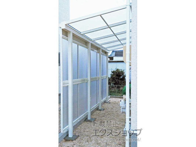 愛知県愛西市ののテラス屋根 ソラリア F型 テラスタイプ 単体 積雪〜20cm対応 施工例