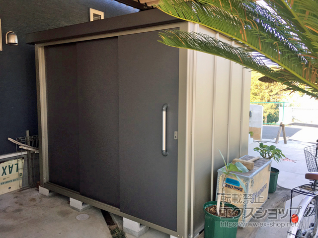千葉県千葉市のの物置・屋外倉庫 エスケーエイト SK8-100 一般型 2200×1600×1940 SK8-100-GK 施工例
