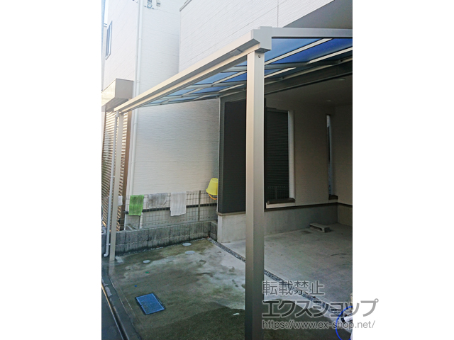 東京都江戸川区ののテラス屋根 ソラリア F型 テラスタイプ 単体 積雪〜20cm対応 施工例