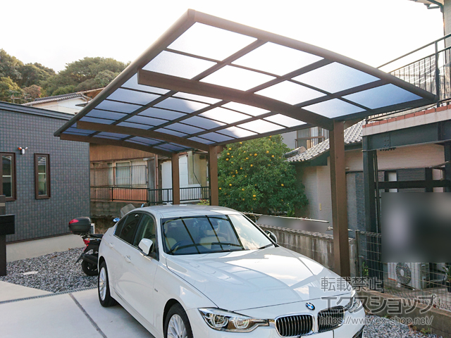 福岡県北九州市ののカーポート レイナポートグラン 延長　積雪〜20cm対応 施工例