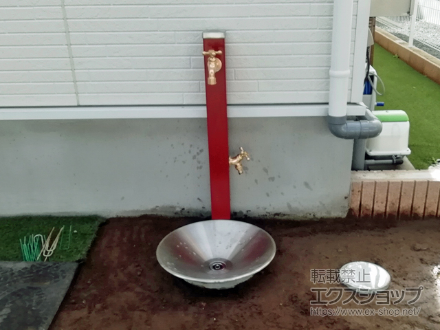 群馬県伊勢崎市のの立水栓・ガーデンシンク スプレ ＃02 施工例