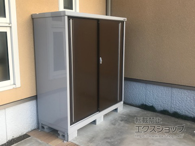 大阪府茨木市のの物置・屋外倉庫 シンプリー 一般型 1520×615×1603 MJX-156D-TB 施工例