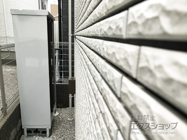 東京都日野市のの物置・屋外倉庫 シンプリー 一般型 1100×415×1603（MJX-114D-P） MJX-114D-P-TB 施工例