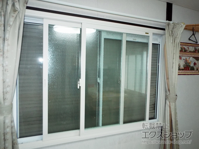 茨城県石岡市のの二重窓（内窓） インプラス ダストバリア仕様 引違い窓 2枚建 施工例