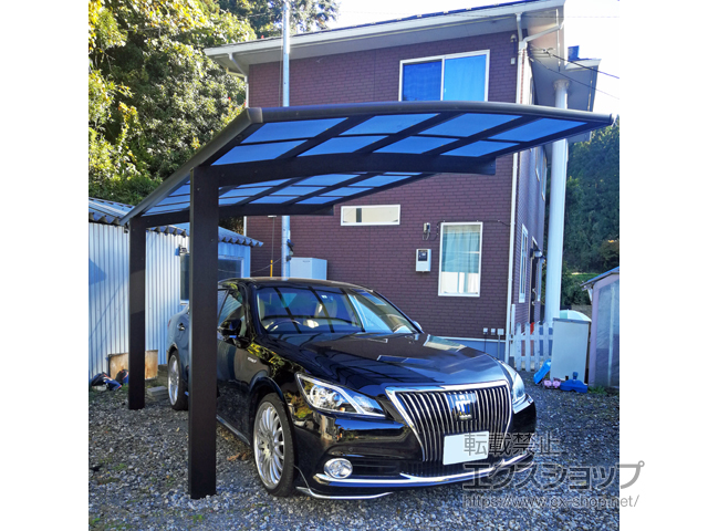 栃木県那須郡那珂川町ののカーポート プレシオスポート 積雪〜20cm対応 施工例