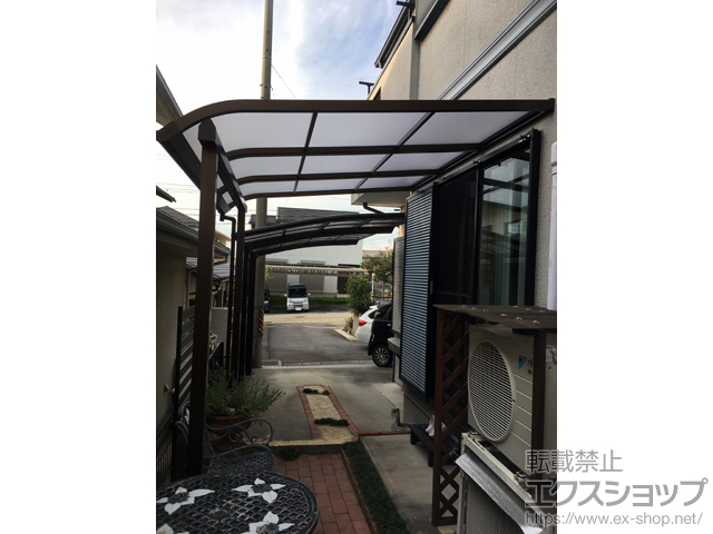 愛知県豊田市ののテラス屋根 ソラリア R型 テラスタイプ 単体 積雪〜20cm対応 施工例