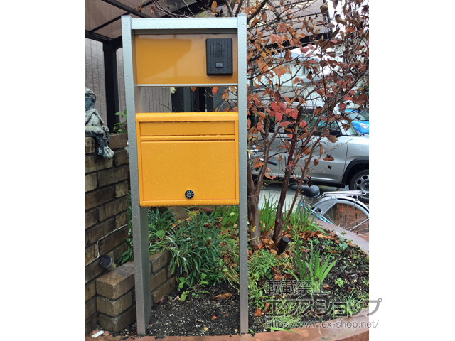 愛知県小牧市のの機能門柱・ポスト ポスティモαII ポストF1型(前入れ・前出しタイプ) 施工例