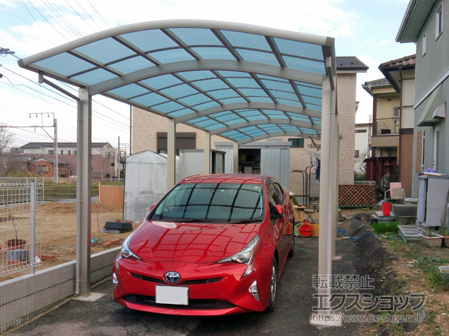 愛知県豊明市ののカーポート レイナワンポートグラン 縦連棟　積雪〜20cm対応 施工例