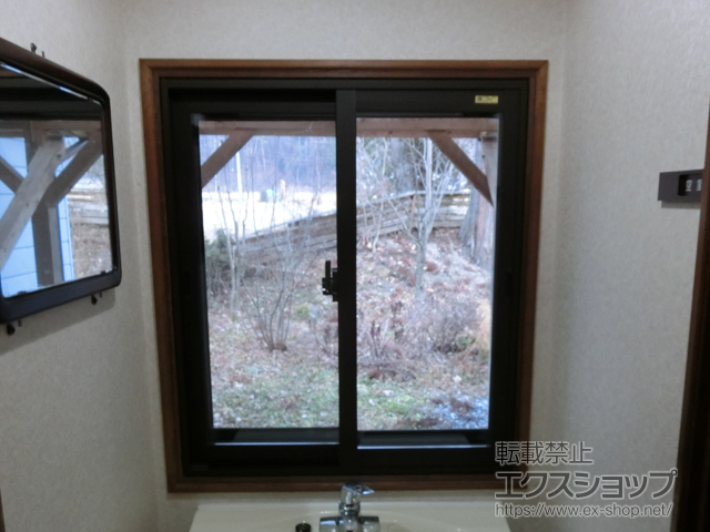 長野県北安曇郡松川村のの二重窓（内窓） インプラス ダストバリア仕様 引違い窓 2枚建 施工例