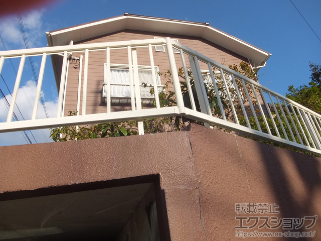 福岡県春日市ののフェンス・柵 ミエッタフェンス 防犯たて格子タイプ 自由柱施工 施工例