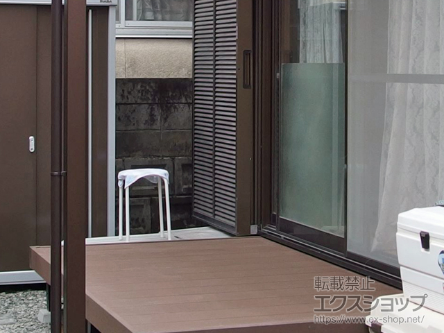 鹿児島県鹿児島市ののウッドデッキ リウッドデッキ 200 施工例