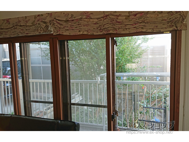 愛知県名古屋市のの二重窓（内窓） インプラス ダストバリア仕様 引違い窓 4枚建 施工例