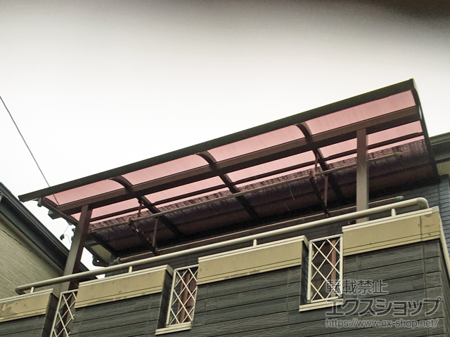 静岡県静岡市ののバルコニー・ベランダ屋根 ソラリア R型 屋根タイプ 単体 積雪〜20cm対応 施工例